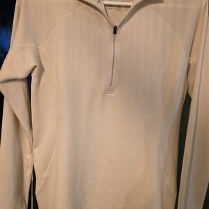 Cream Quarter-Zip Pullover By Patagonia